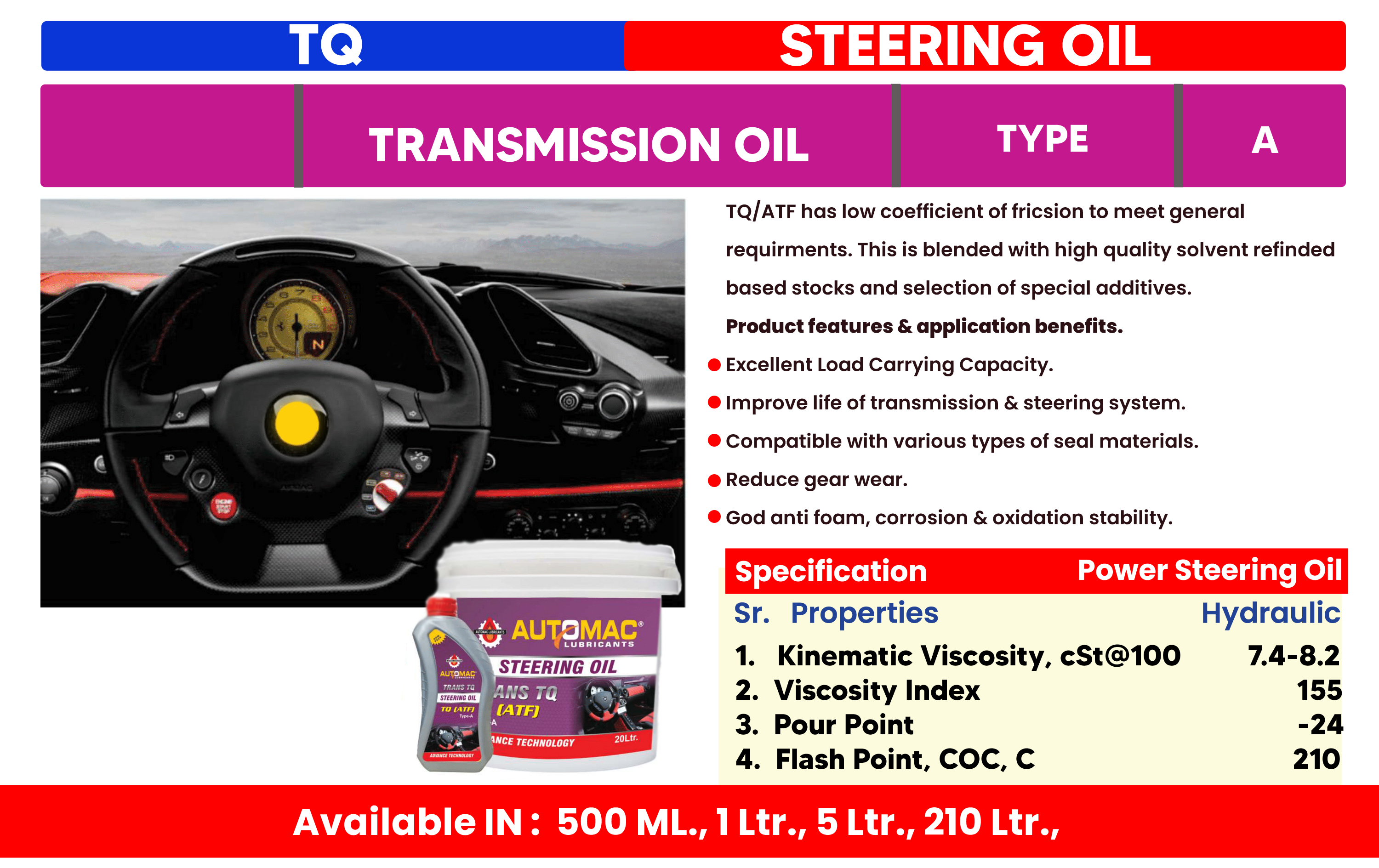 TQ Steering Oil